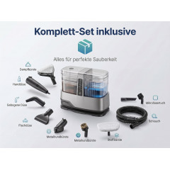 BYTELIKE 1800W 17000Pa Dampf Heißwasser 100°C Dampfreiniger