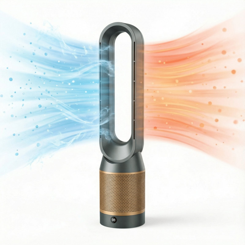 UWOT 3-in-1: Heizen, Kühlen & Luftreinigen Standventilator Gold