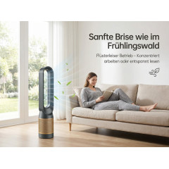 UWOT 3-in-1: Heizen, Kühlen & Luftreinigen Standventilator Gold