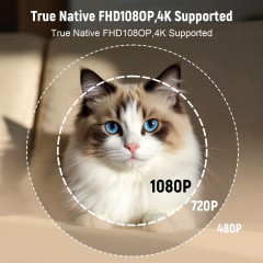 DEBUY Native 1080P 4K-Decoding Auto-Fokus WiFi 6 Mini Beamer(Full-HD+, 650 ANSI-Lumen)