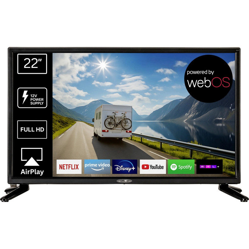 Reflexion LED22iBT LCD-TV 55 cm 22 Zoll EEK E (A - G) DVB-T2, DVB-C, DVB-S2, Full HD, Smart TV, WLAN, CI+ Schwarz